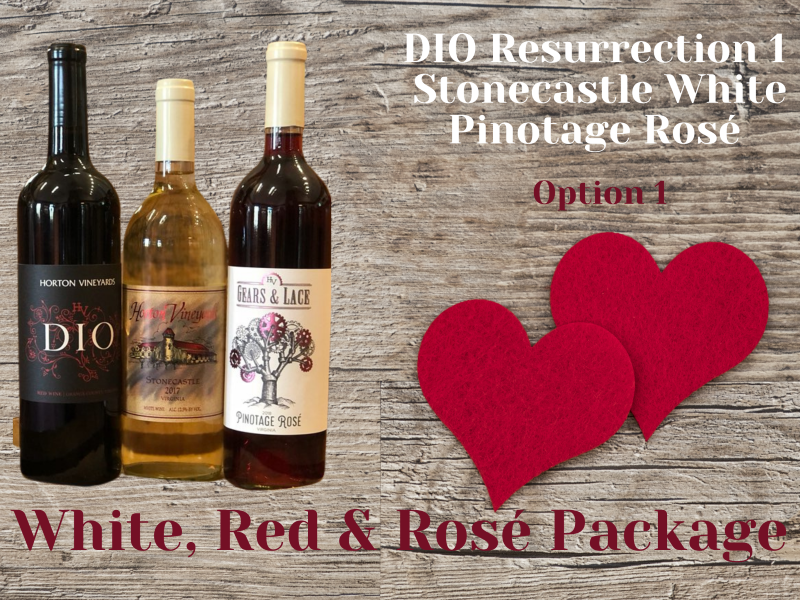 White, Rose, & Red Package- Option 1